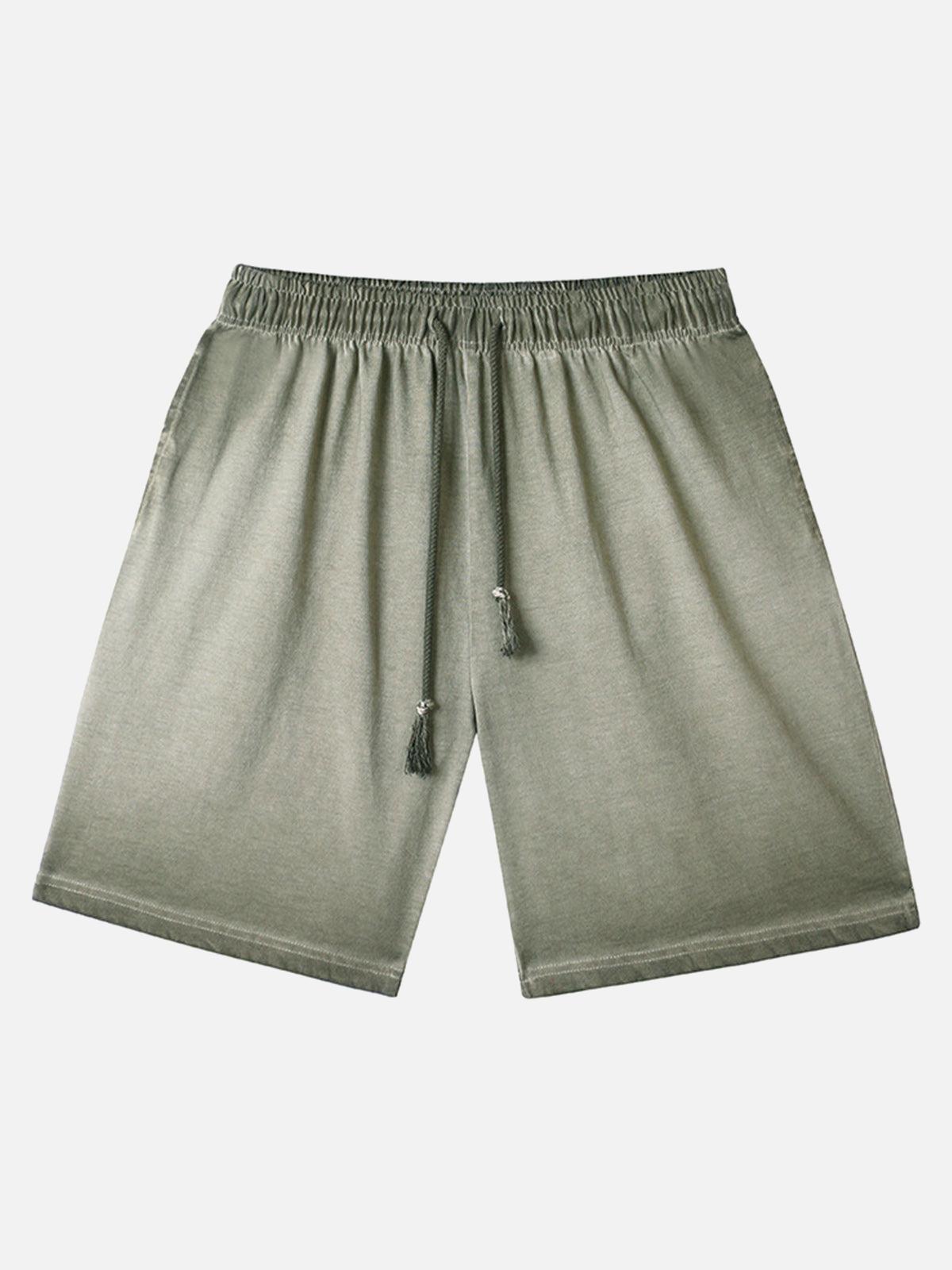 Concert Outfit Distressed Washed Drawstring Shorts