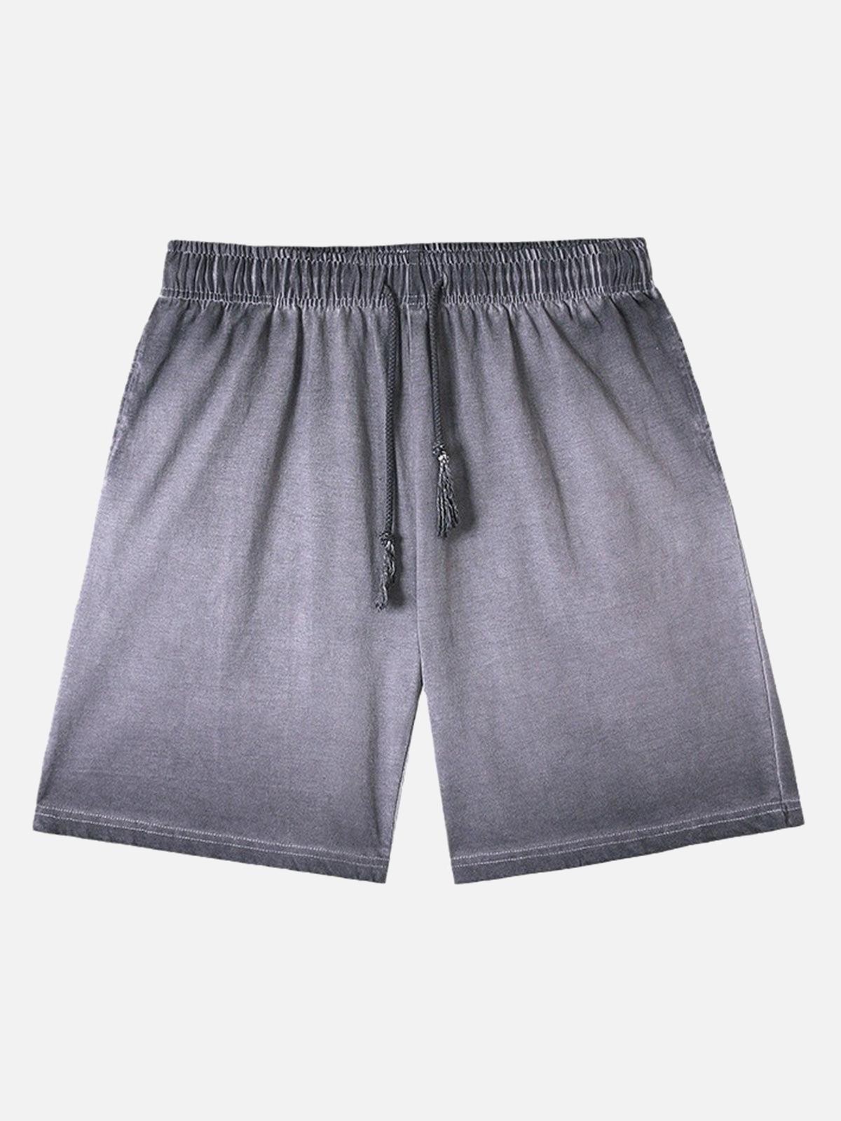 Concert Outfit Distressed Washed Drawstring Shorts