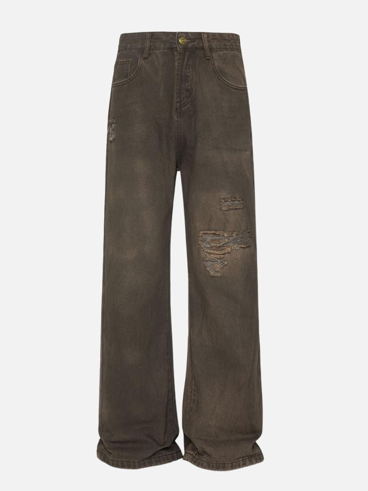 Concert Outfit Distressed Washed Jeans