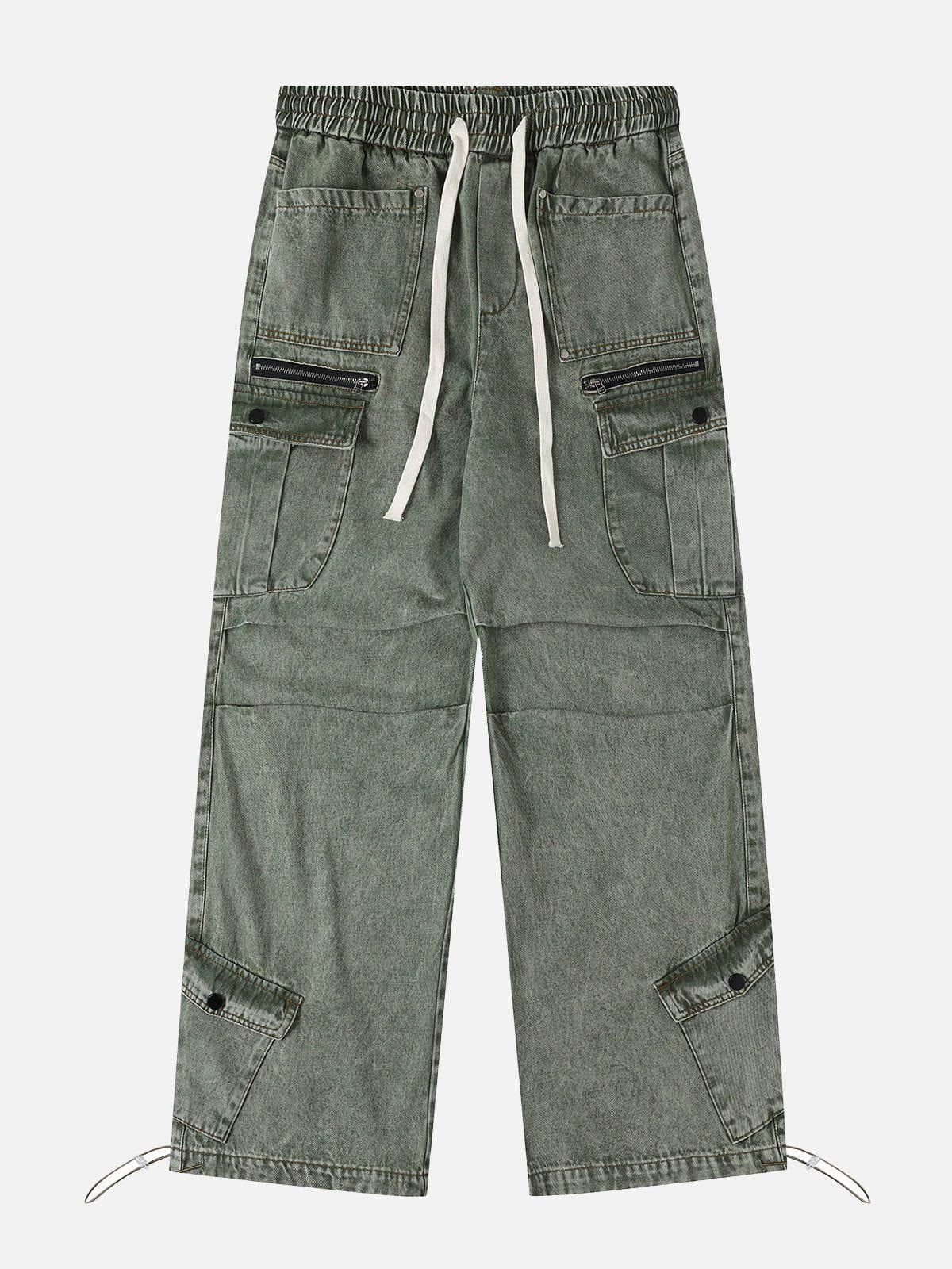 Concert Outfit Drawstring Loose Cargo Jeans