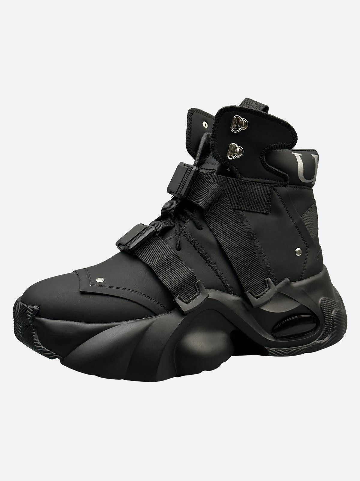 Concert Outfit Dual-Strap Stealth Runner Boots