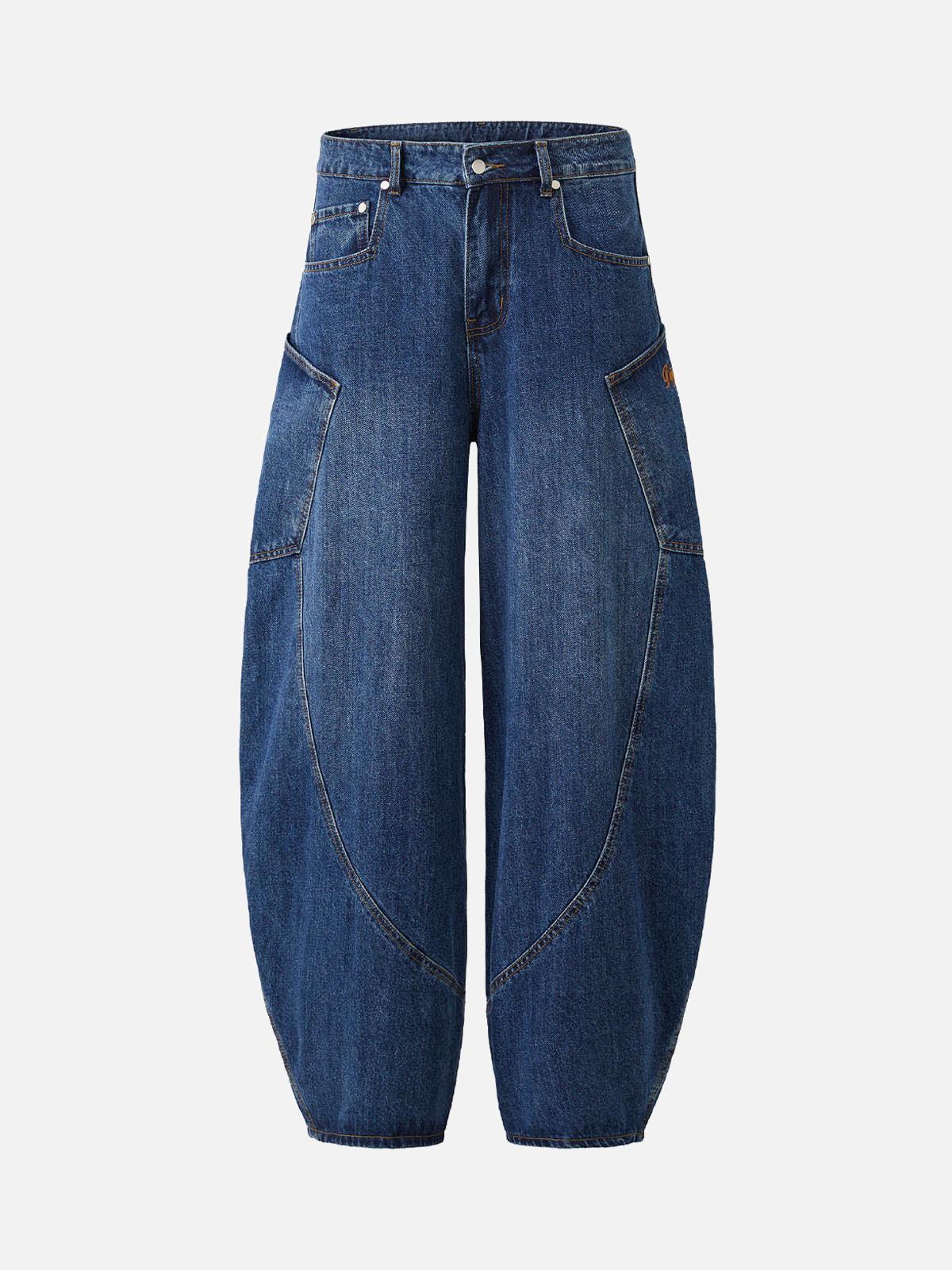 Concert Outfit Embroidered Barrel Leg Jeans