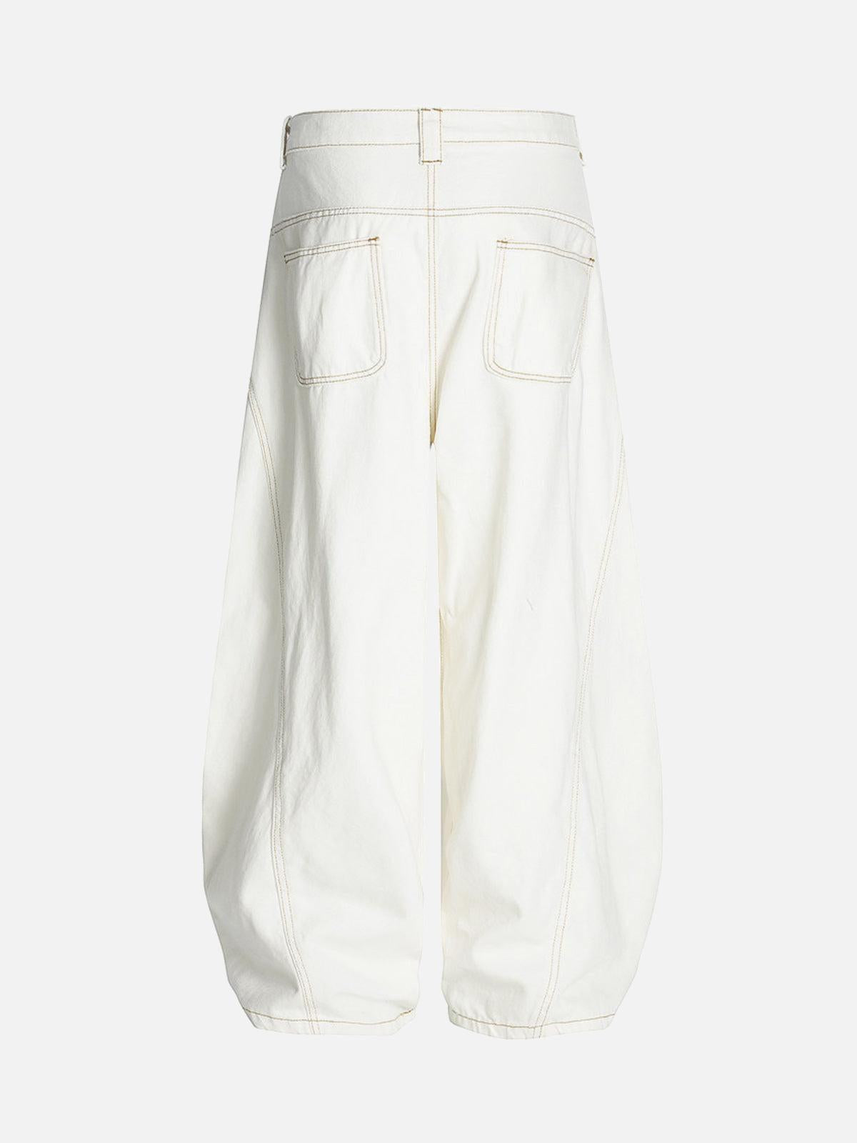 Concert Outfit Embroidered Floral Patches Barrel Jeans