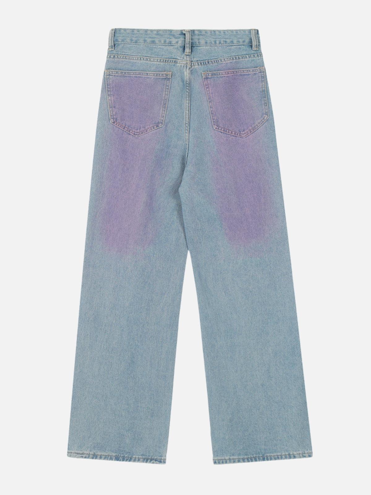 Concert Outfit Embroidery Star Washed Jeans
