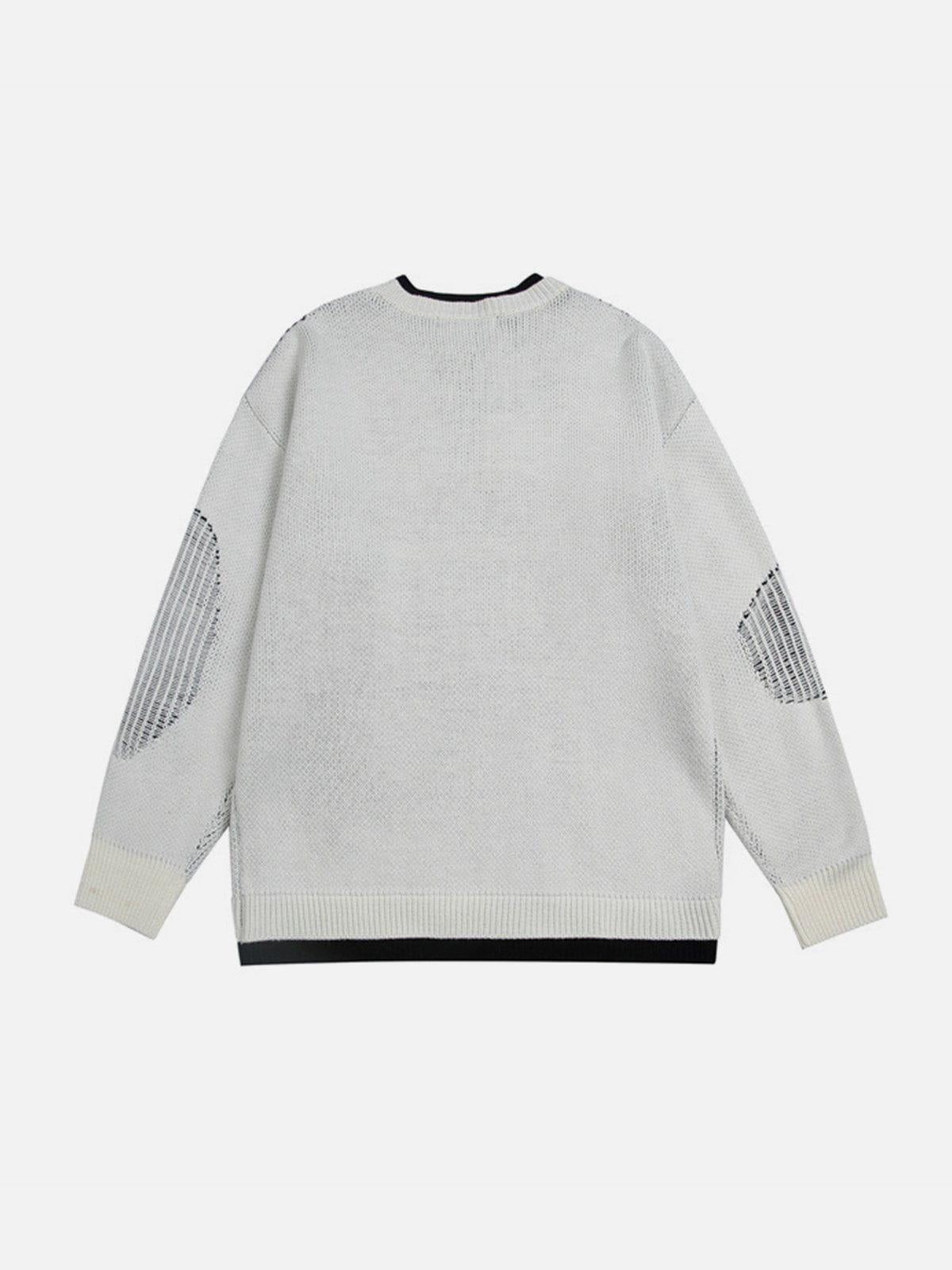 Concert Outfit Fake Two Breakage Design Sweater