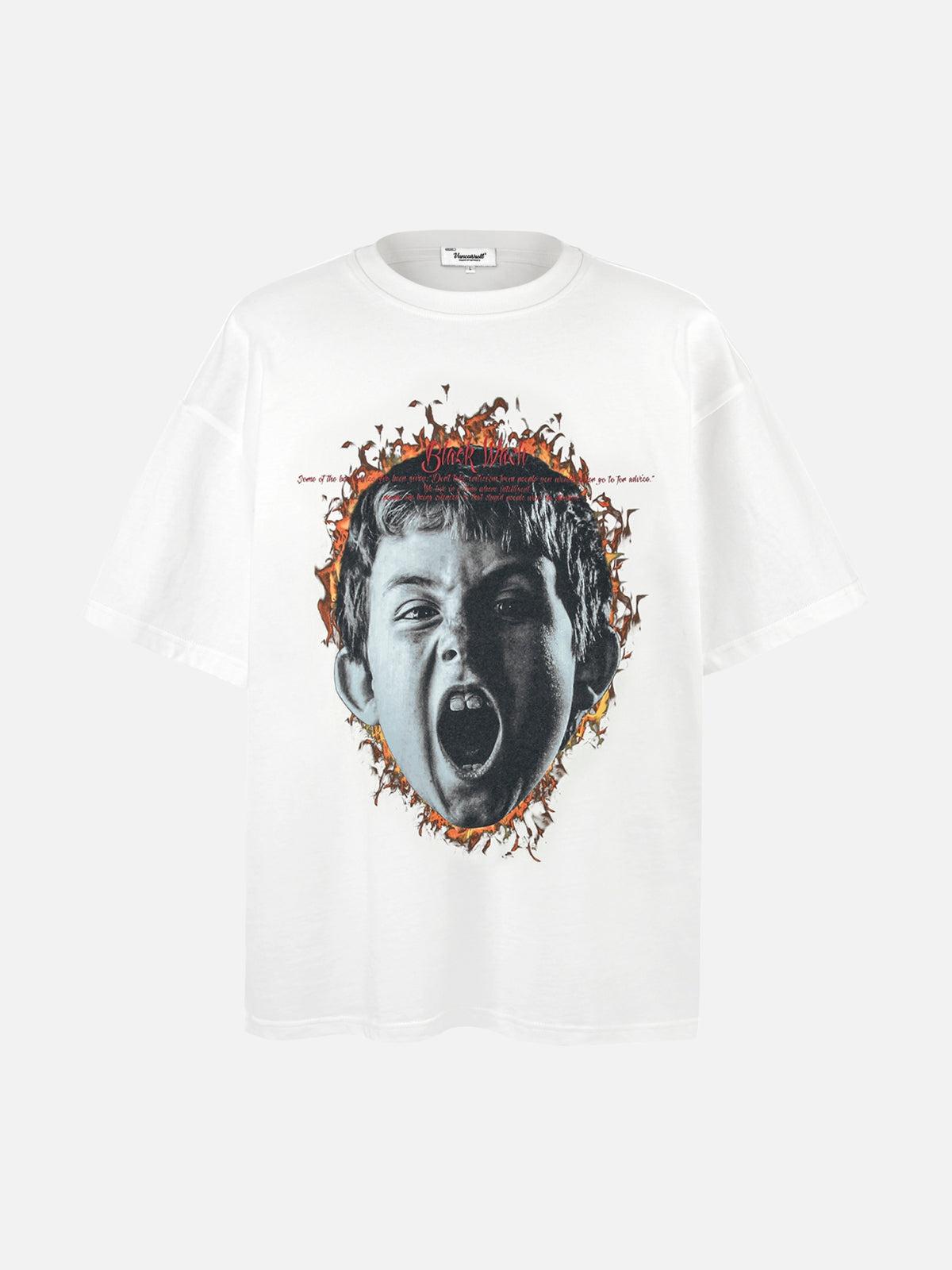 Concert Outfit Fiery Scream Vintage Wash Tee