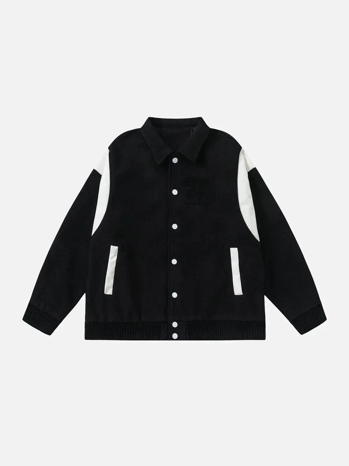 Concert Outfit Flocking Letters Tweed Varsity Jacket