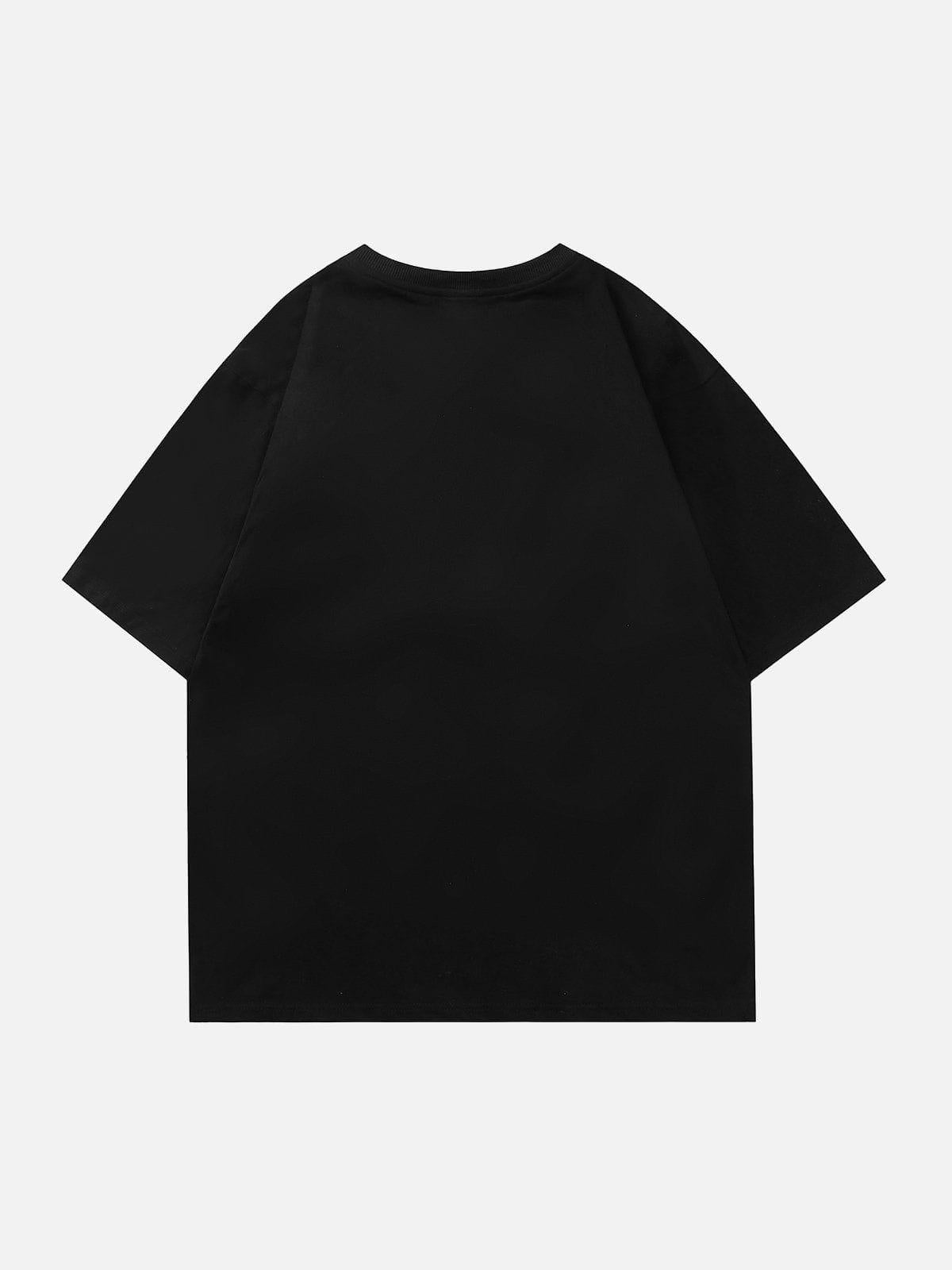 Concert Outfit Flower Skeleton Graphic Tee