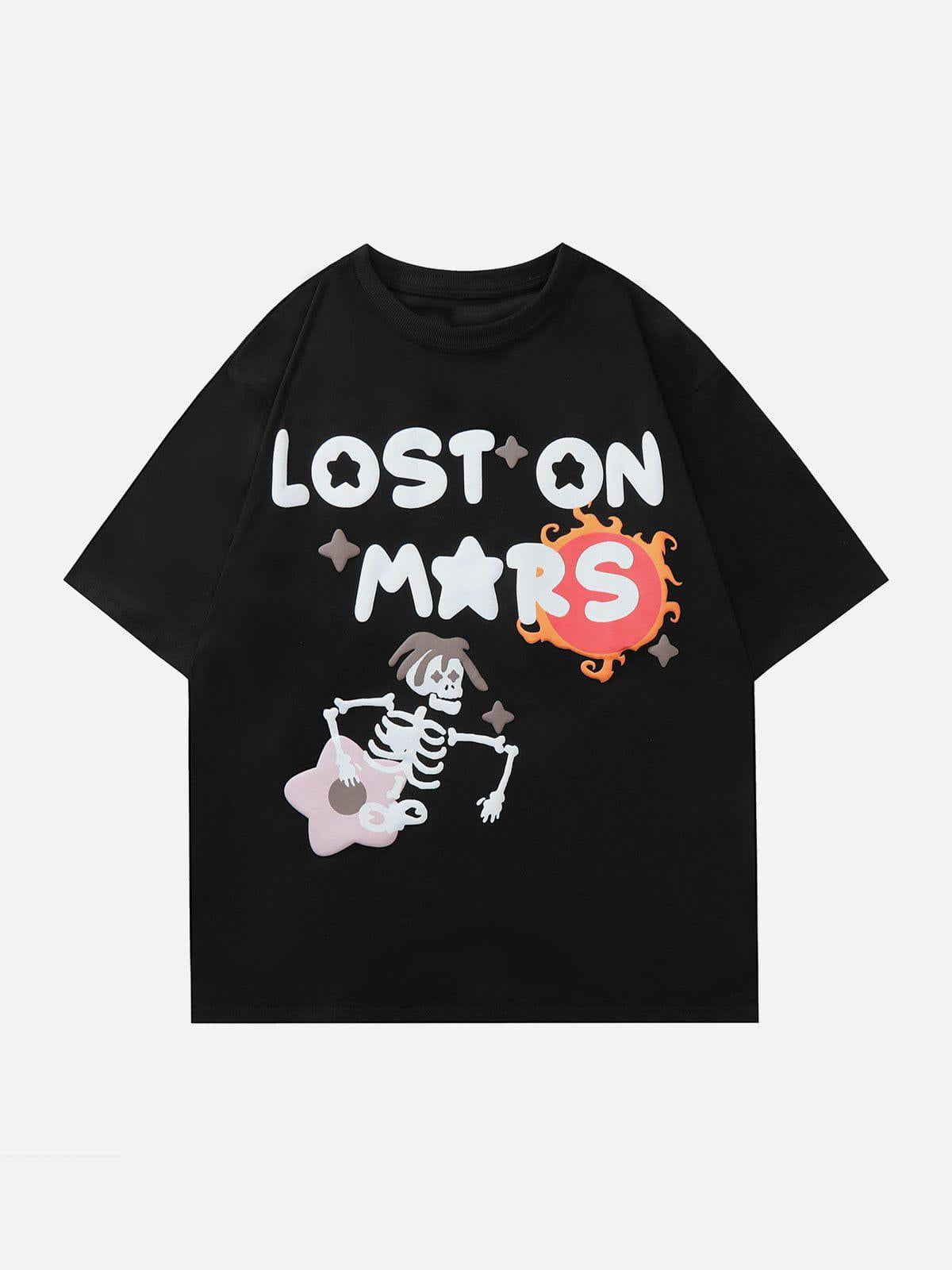 Concert Outfit Flower Skeleton Graphic Tee