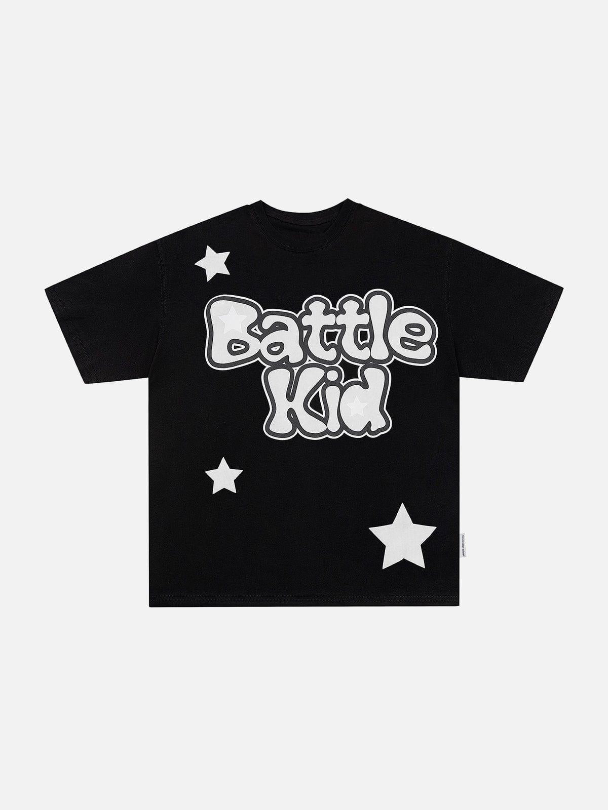 Concert Outfit Foam Printing Star Tee