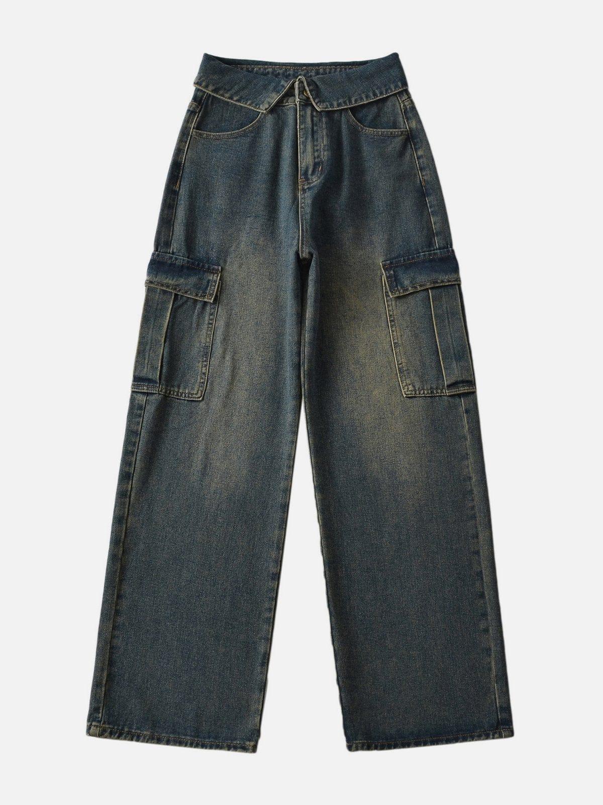 Concert Outfit Fold-Over Cargo Jeans