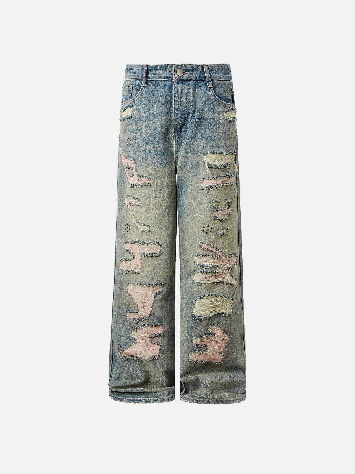 Concert Outfit Fringe Distressed Jeans