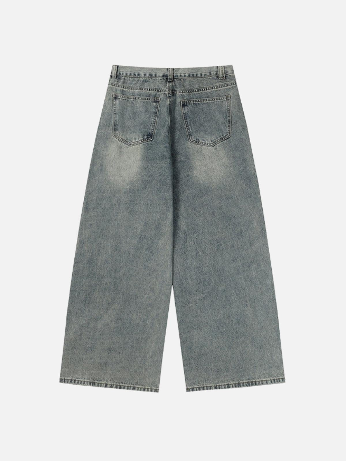 Concert Outfit Fringe Patchwork Loose Jeans