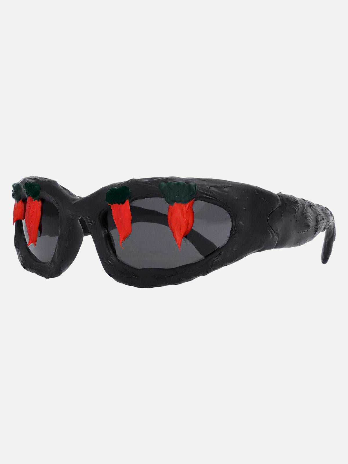 Concert Outfit Fun Carrot-Embellished Sunglasses