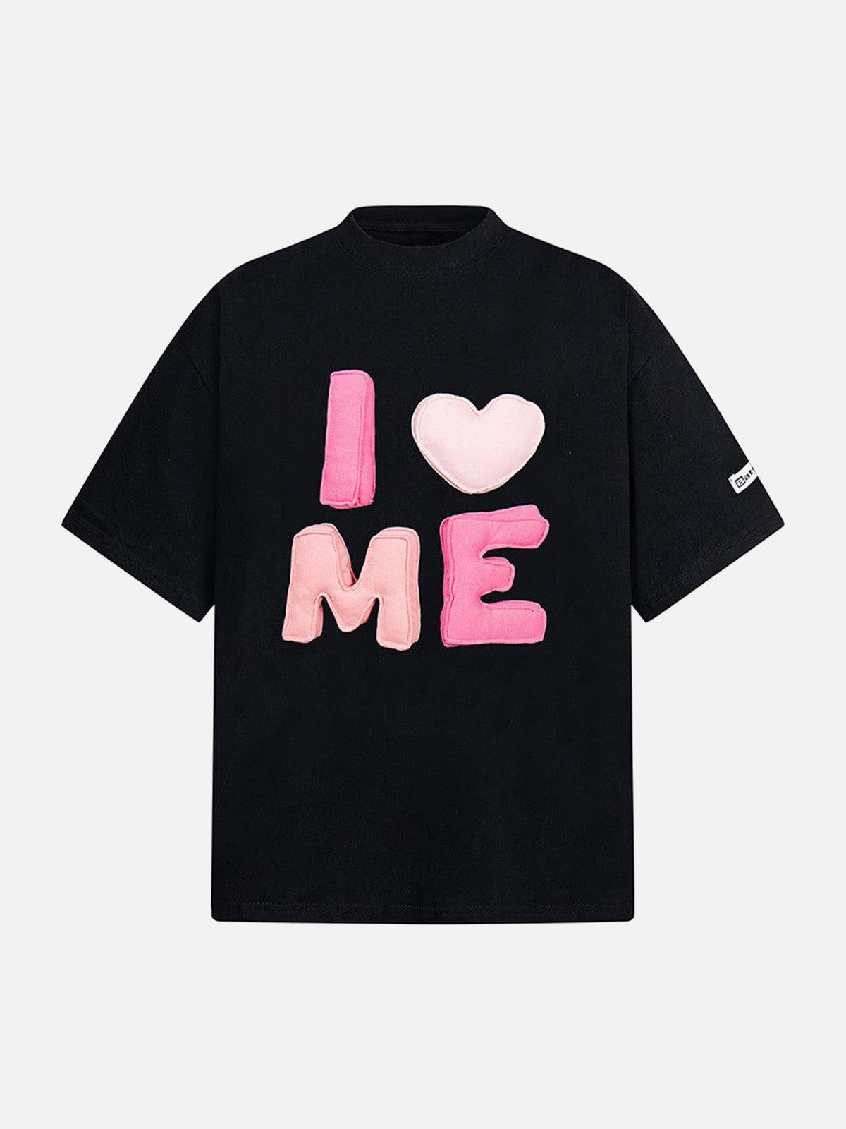 Concert Outfit Fun 'I Love Me' Embroidered T-Shirt