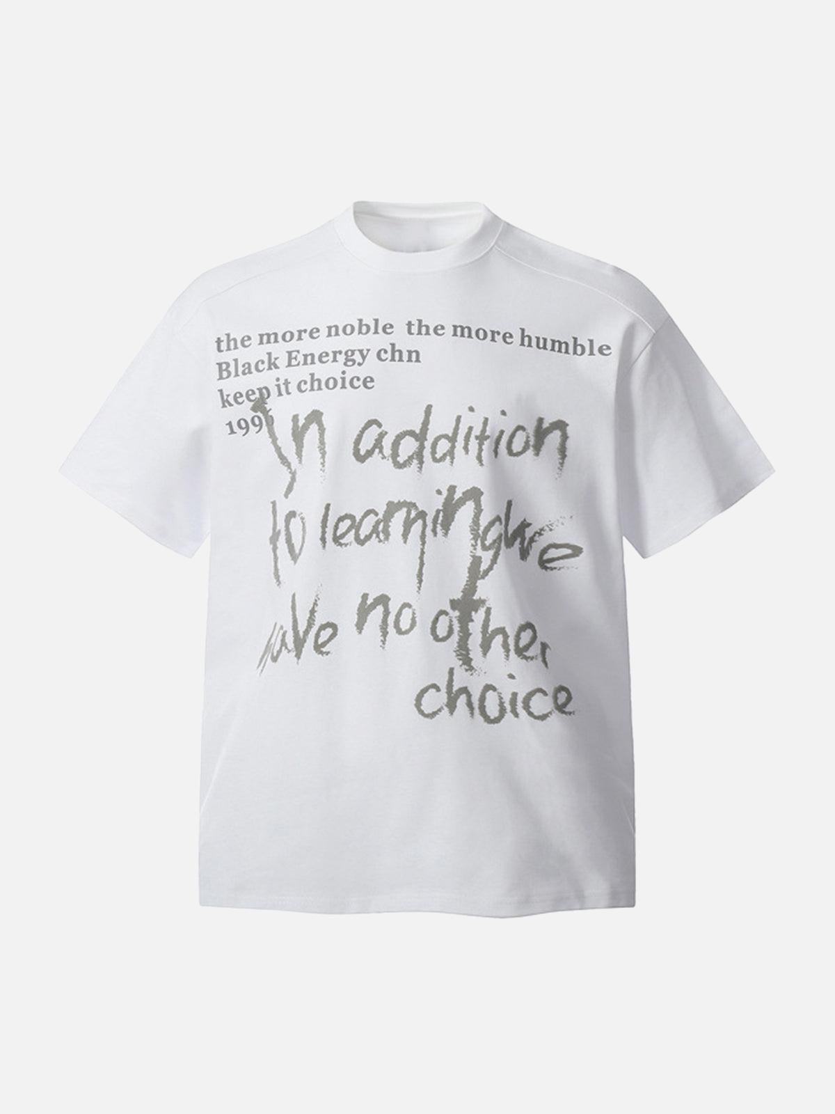 Concert Outfit Fun Phantom Letter Print T-Shirt