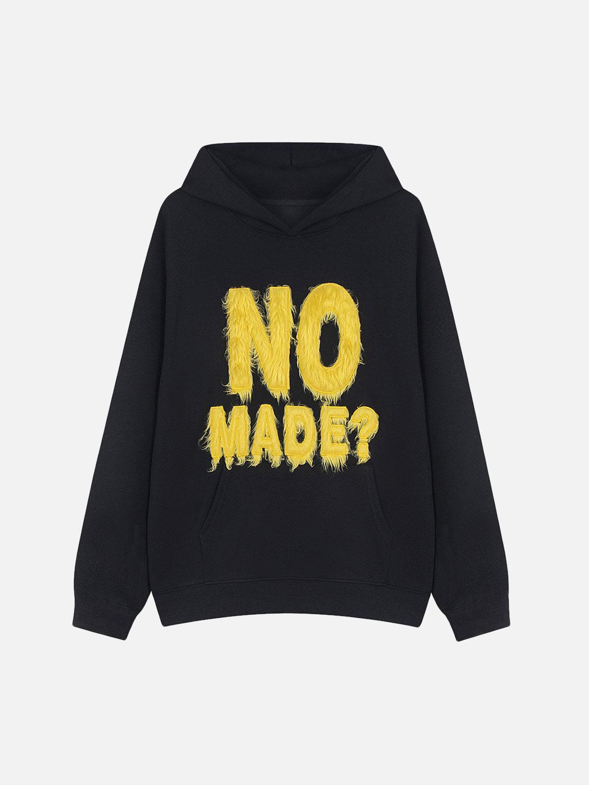 Concert Outfit Fur Patchwork Embroidered Stitching Hoodie