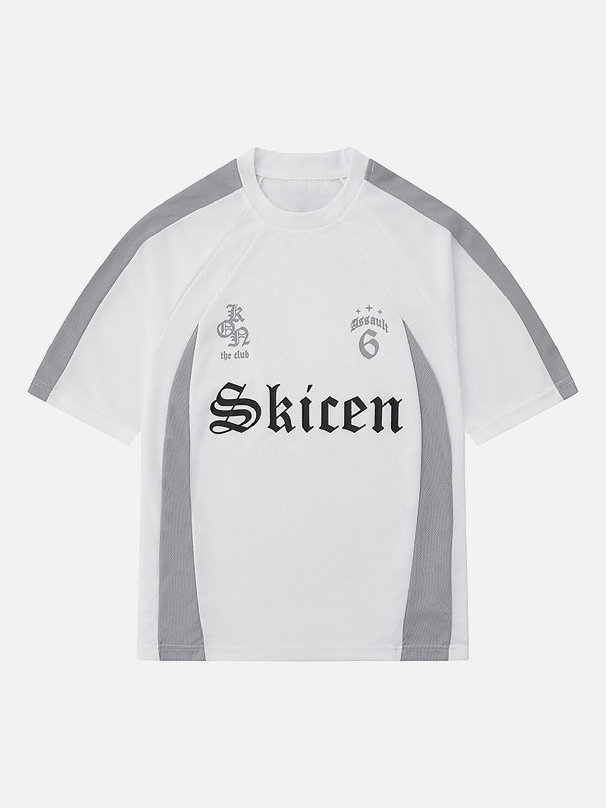 Concert Outfit Gothic Font Jersey Street Rap T-Shirt