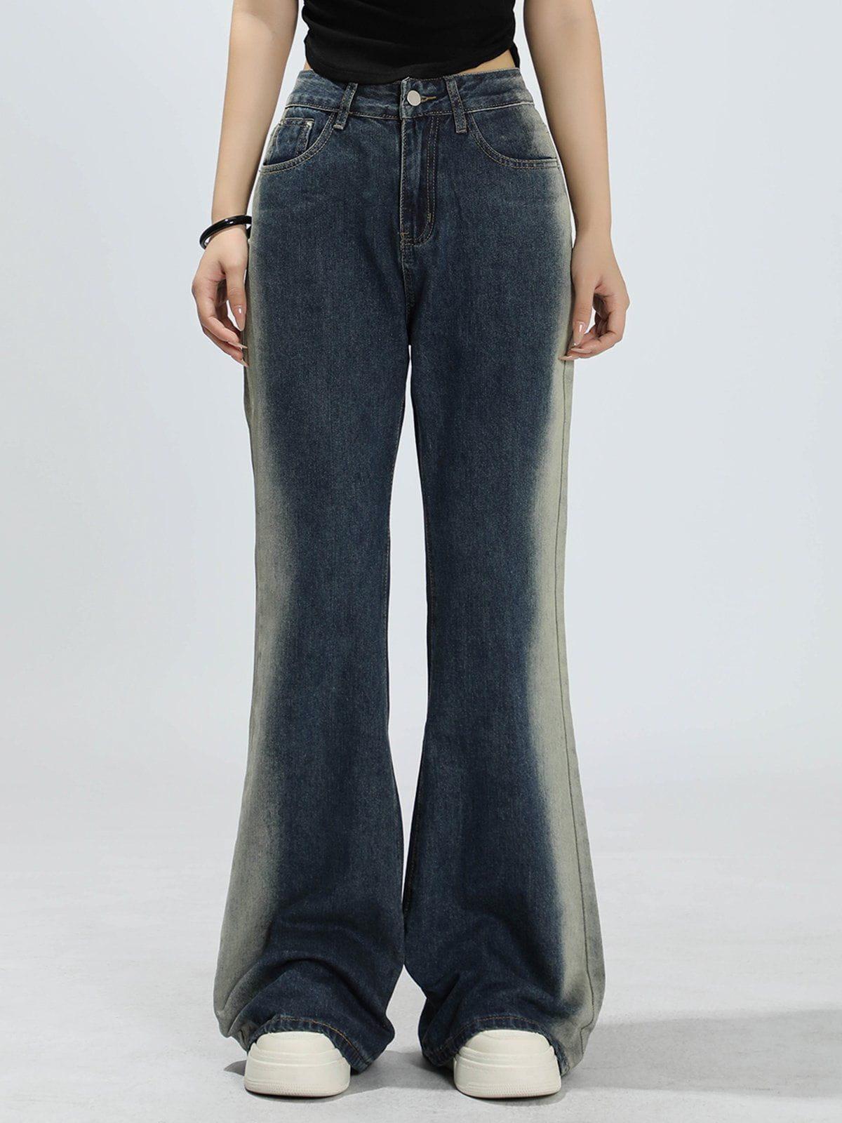 Concert Outfit Gradient Patchwork Jeans