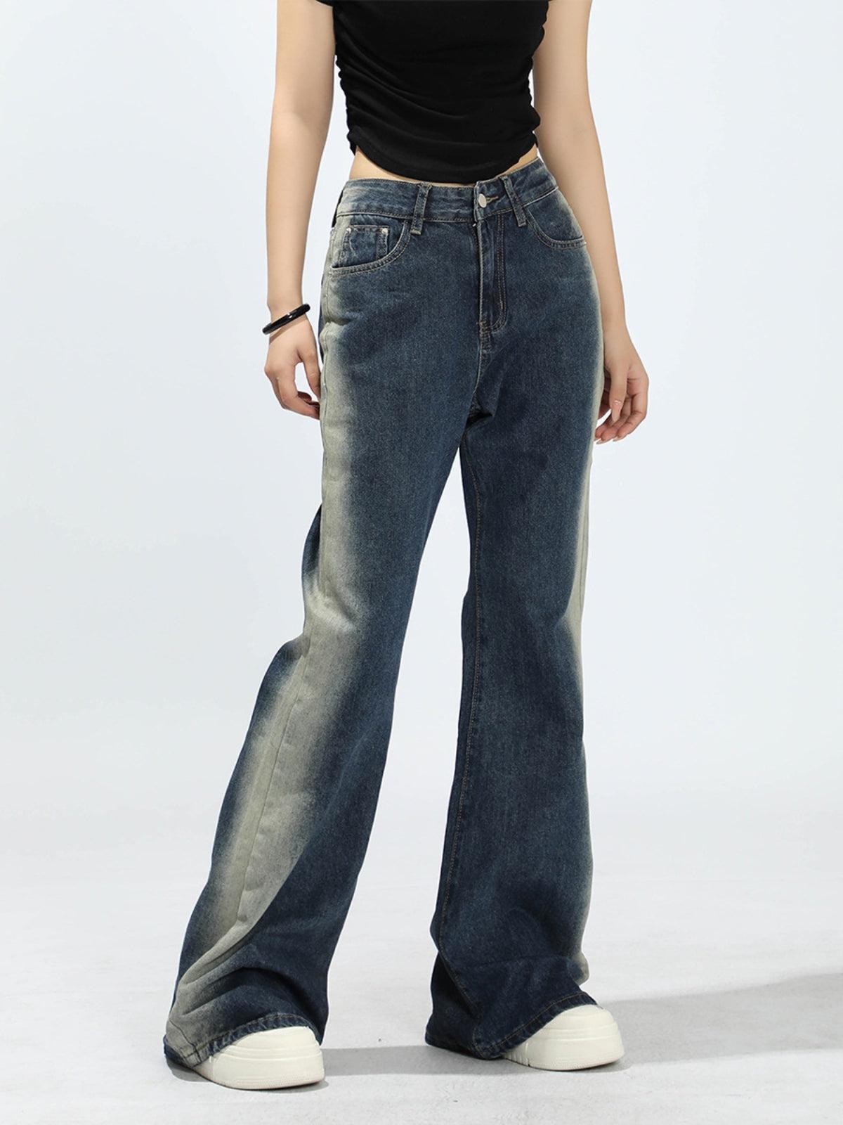 Concert Outfit Gradient Patchwork Jeans