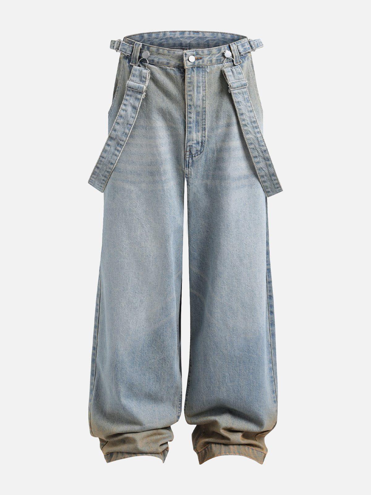Concert Outfit Gradient Washed Loose Jeans