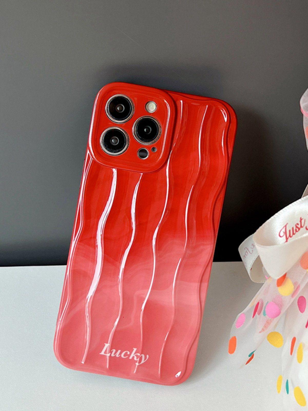 Concert Outfit Gradient Wavy Texture Mobile Phone Case