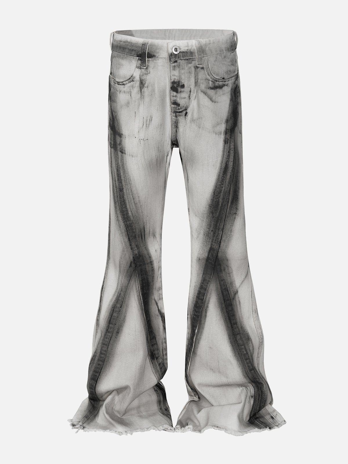 Concert Outfit Graffiti Deconstruction Jeans