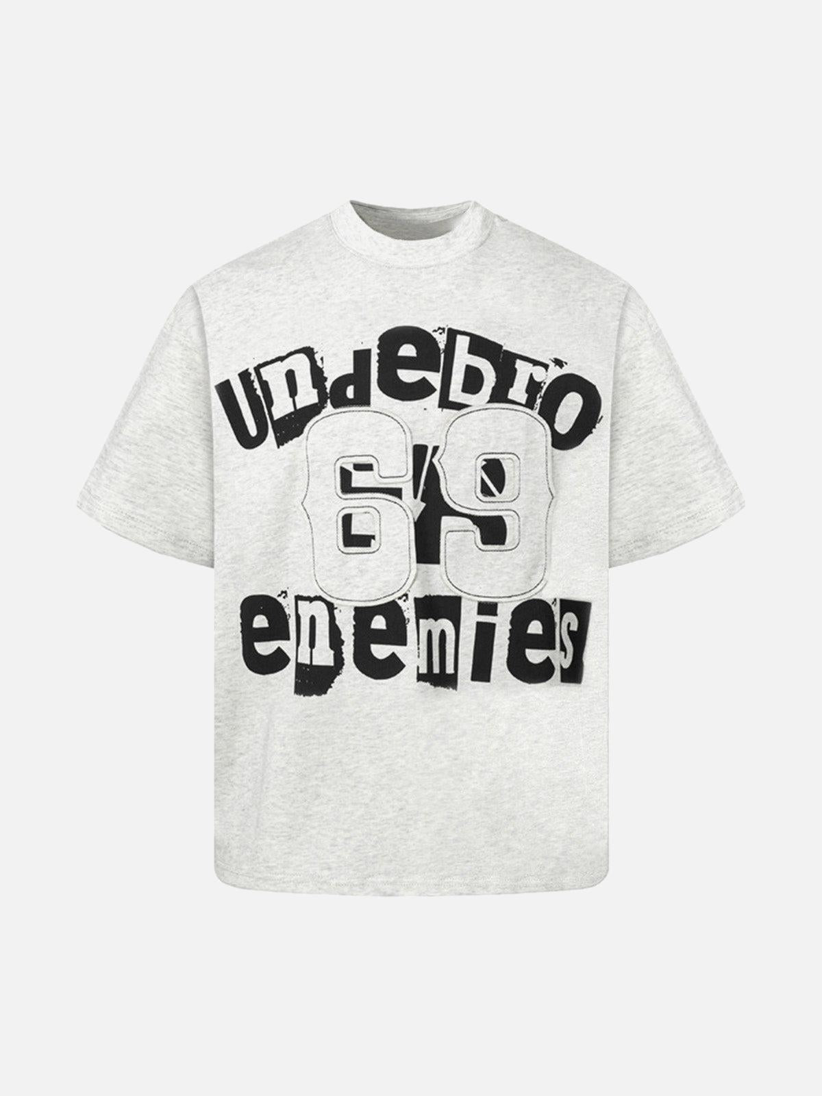 Concert Outfit Graphic Patch Letter Print T-Shirt