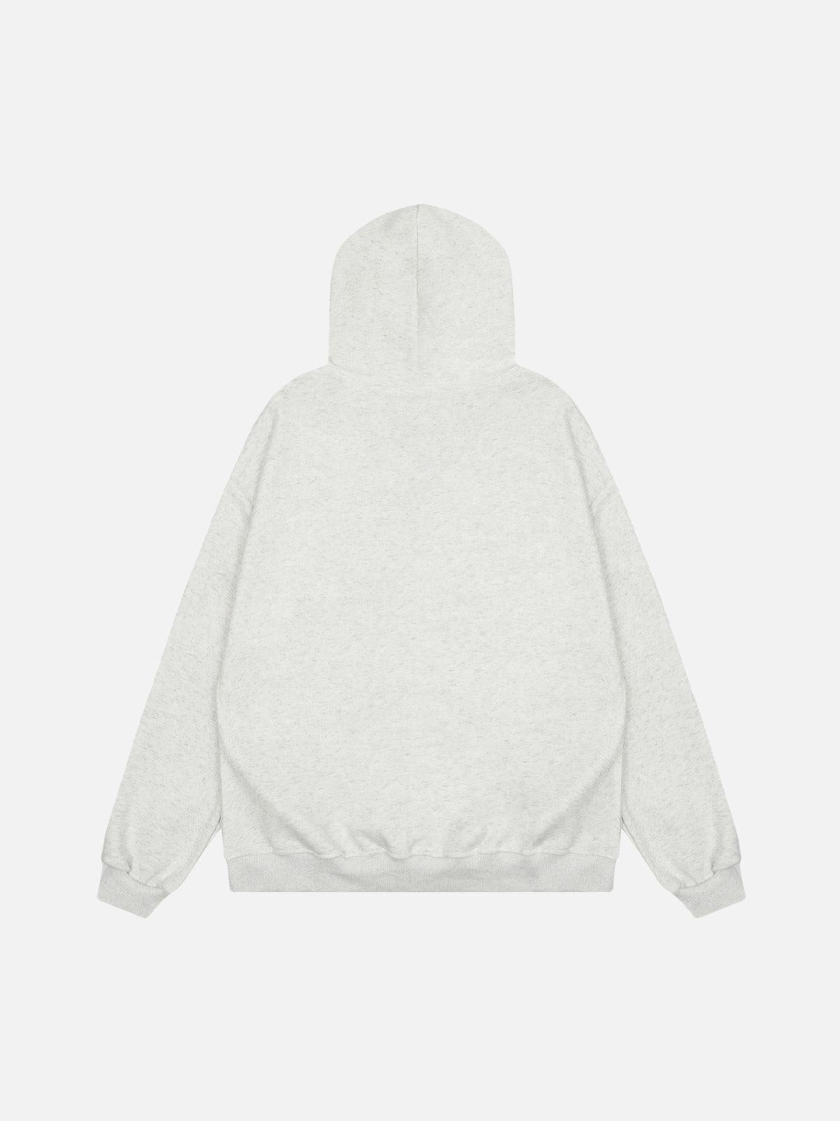 Concert Outfit Grunge Bear Graphic Washed Hoodie