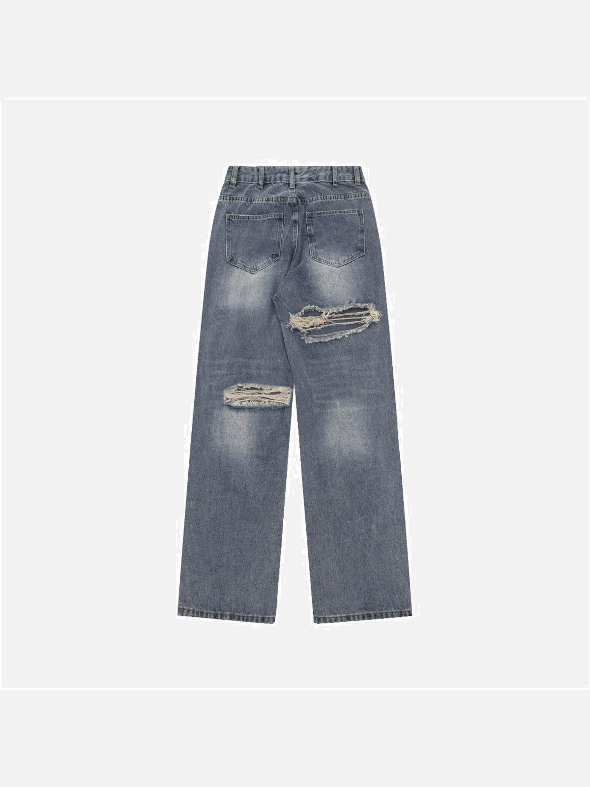 Concert Outfit Hamburger French Fries Ripped Jeans