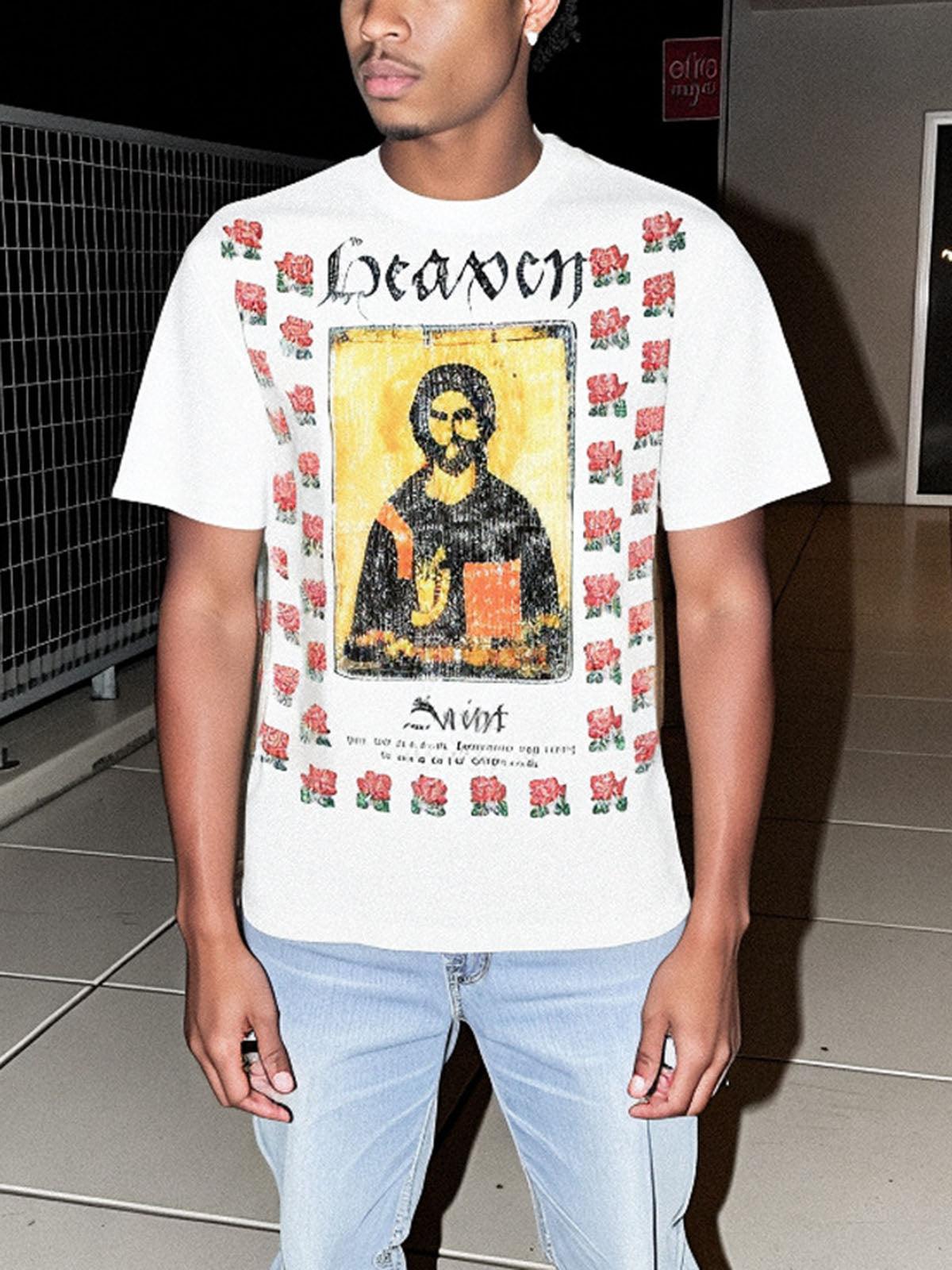 Concert Outfit Heaven Floral Graphic T-Shirt