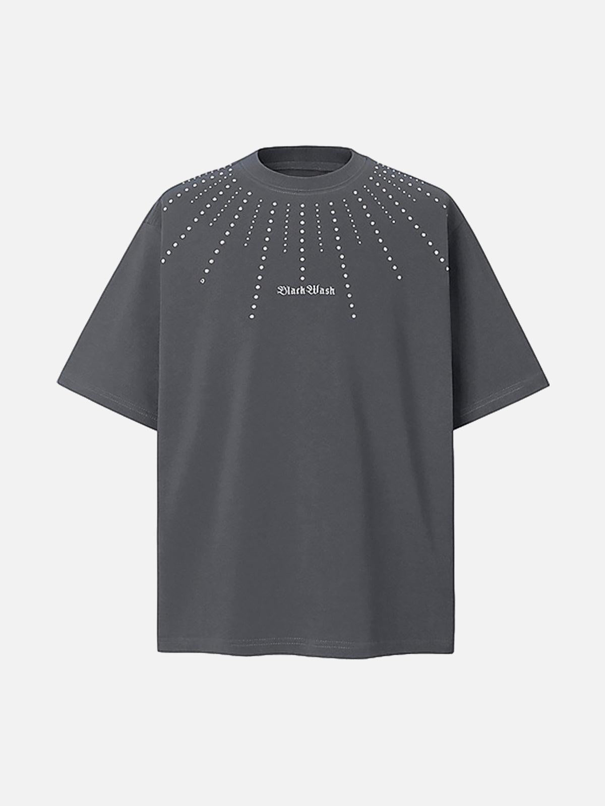 Concert Outfit Heavy Rhinestone Short-Sleeve T-Shirt
