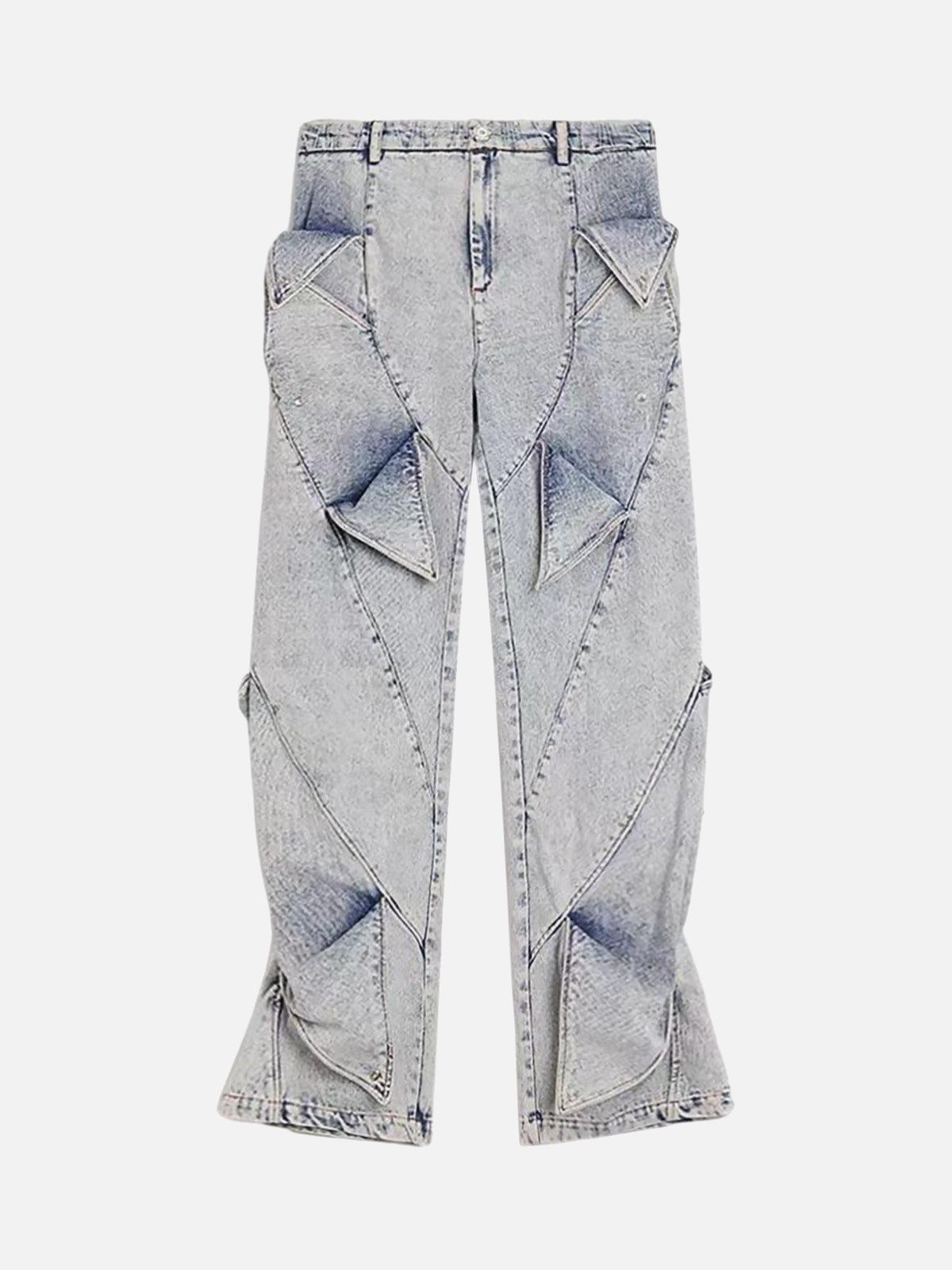 Concert Outfit High Street Deconstructed Washed Jeans