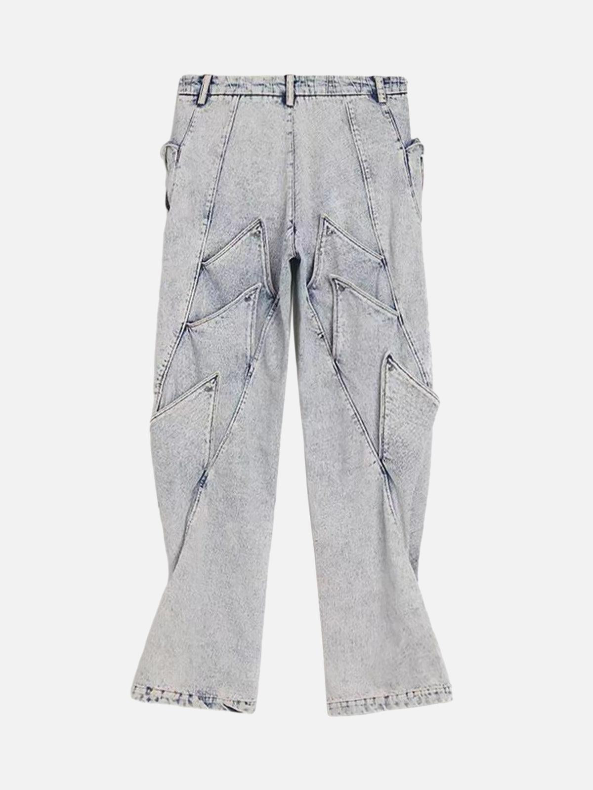 Concert Outfit High Street Deconstructed Washed Jeans