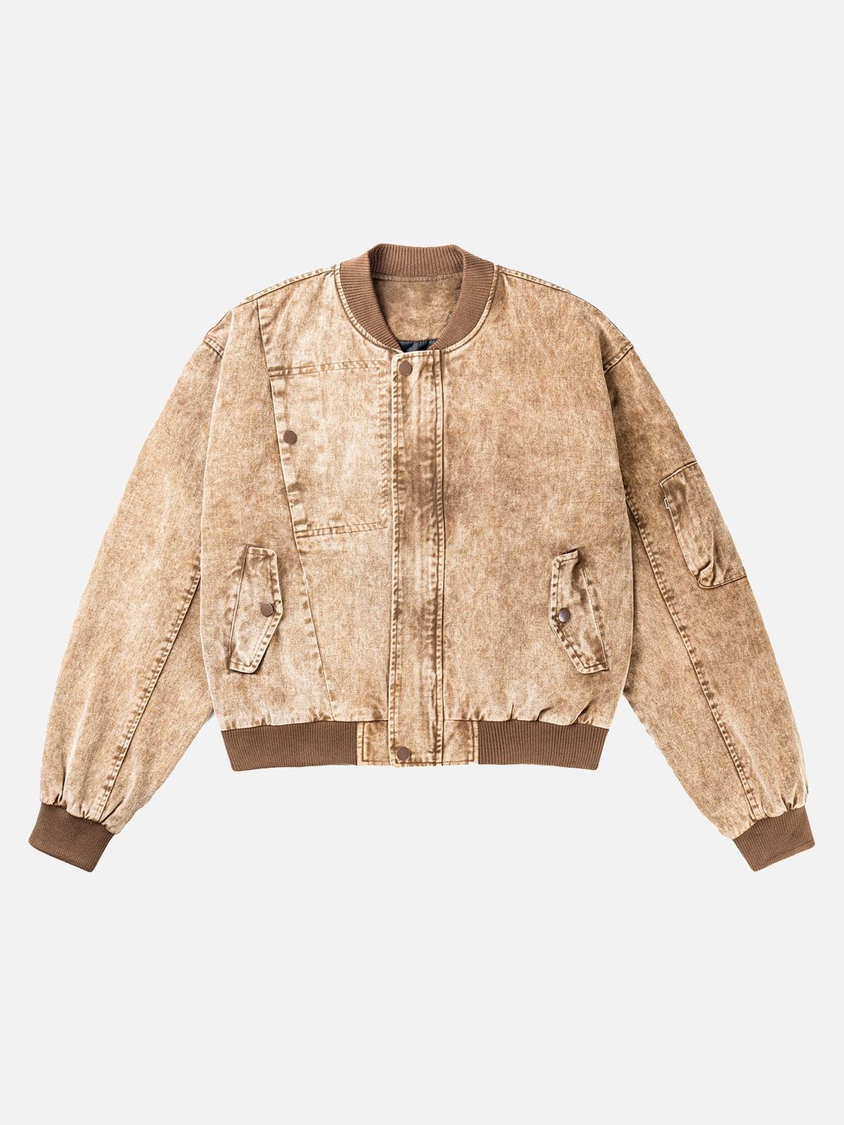 Concert Outfit High Street Distressed Washed Work Jacket