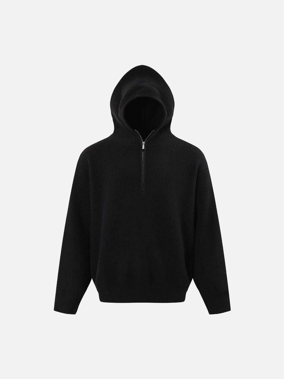 Concert Outfit High Street Half-Zipped Personality Sweater