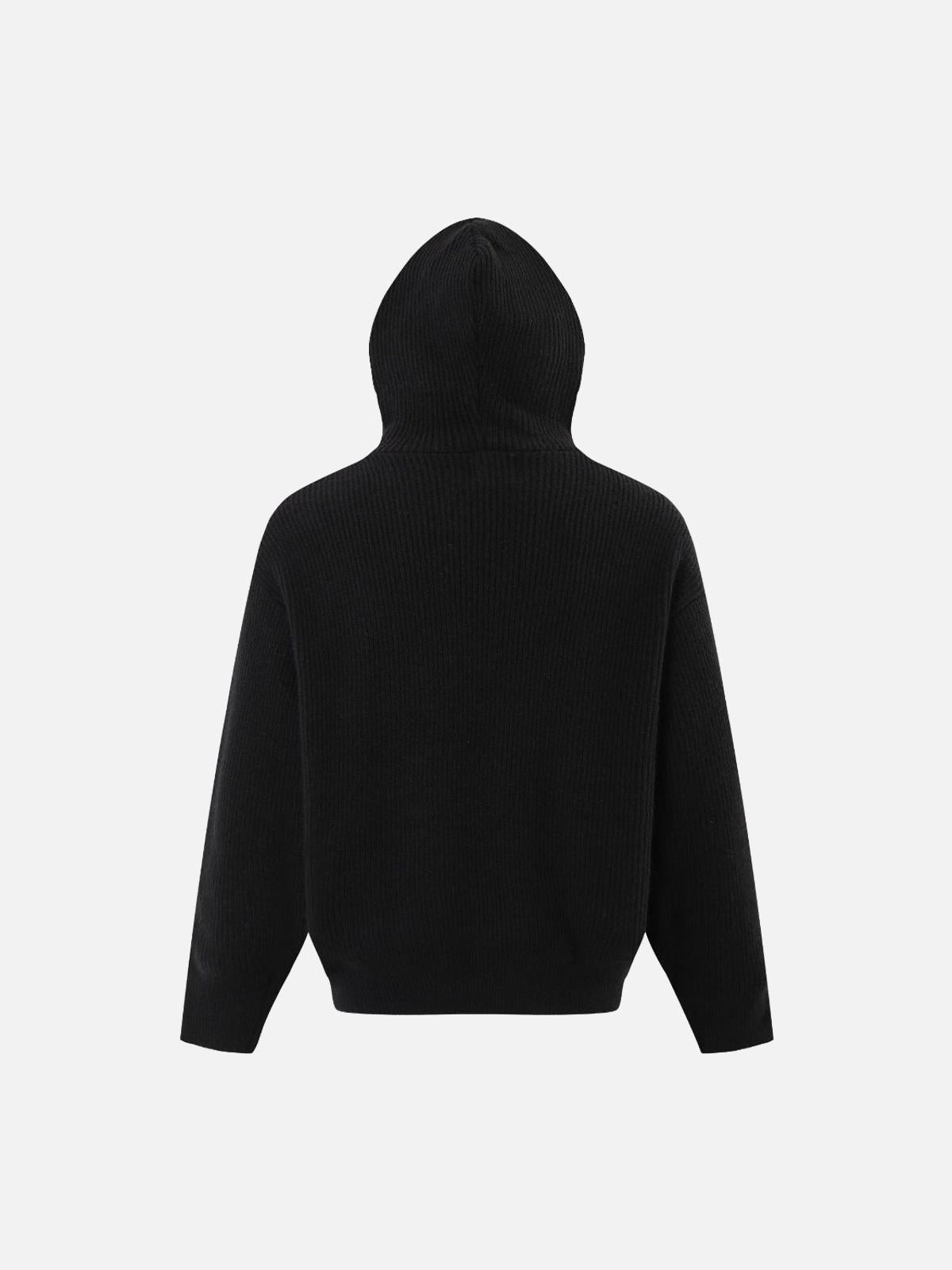 Concert Outfit High Street Half-Zipped Personality Sweater
