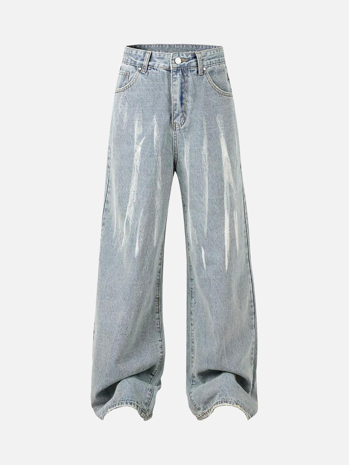 Concert Outfit High Street Hip Hop Hand-Painted Spray-Painted Jeans