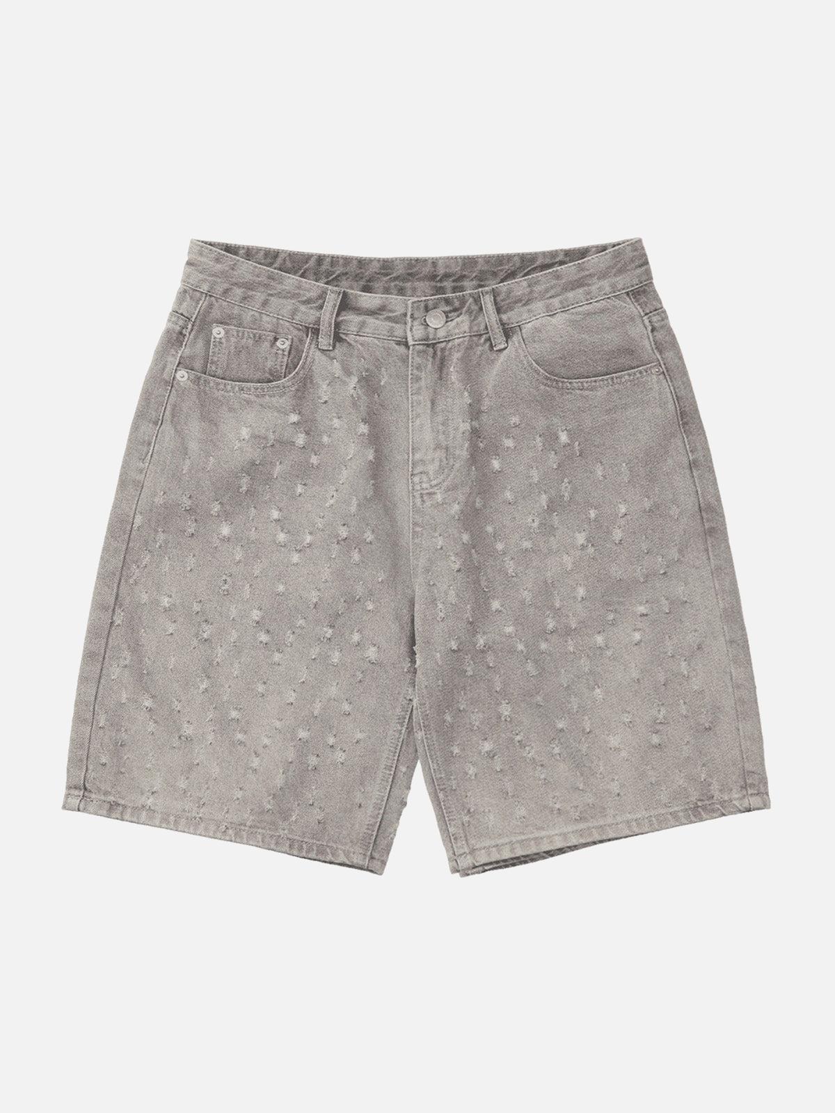 Concert Outfit High Street Niche Design Ripped Denim Shorts