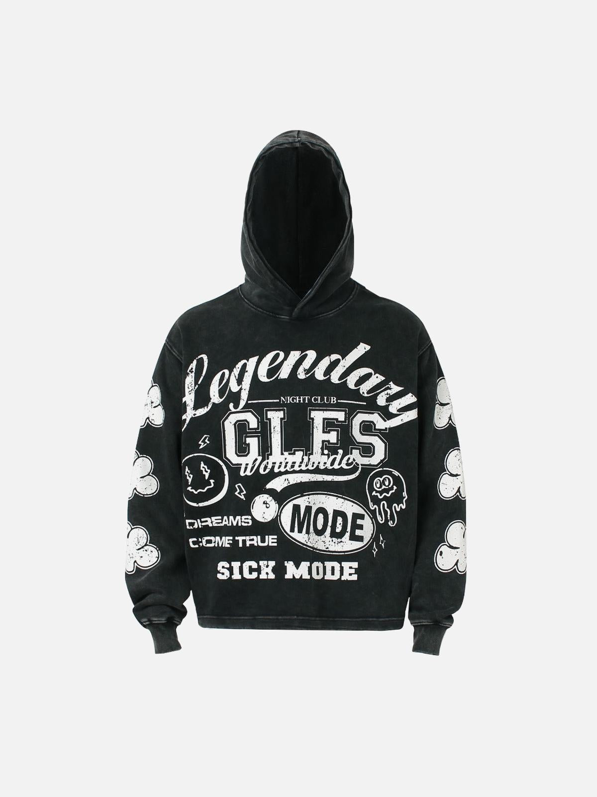 Concert Outfit High Street Print Letter Hoodie