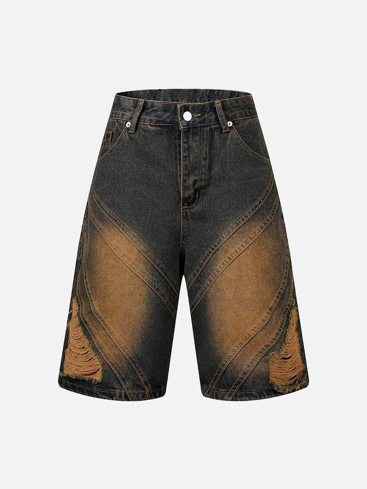 Concert Outfit High Street Ripped Denim Shorts