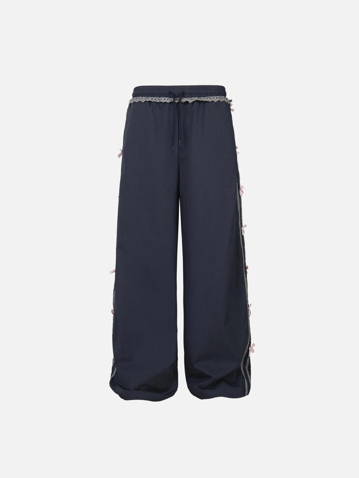 Concert Outfit High Street Side Bow Decoration Pant