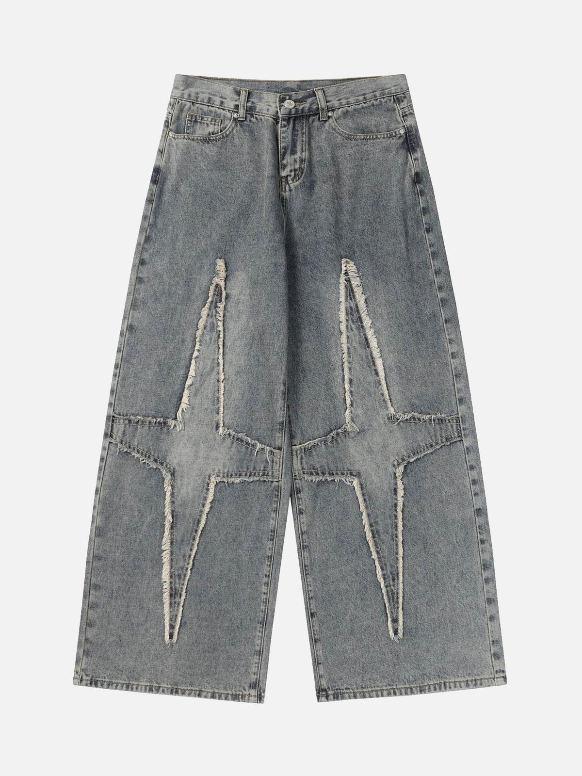 Concert Outfit High Street Star Washed Jeans