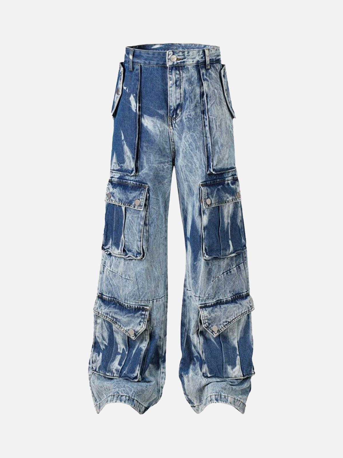 Concert Outfit High Street Washed Distressed Work Jeans