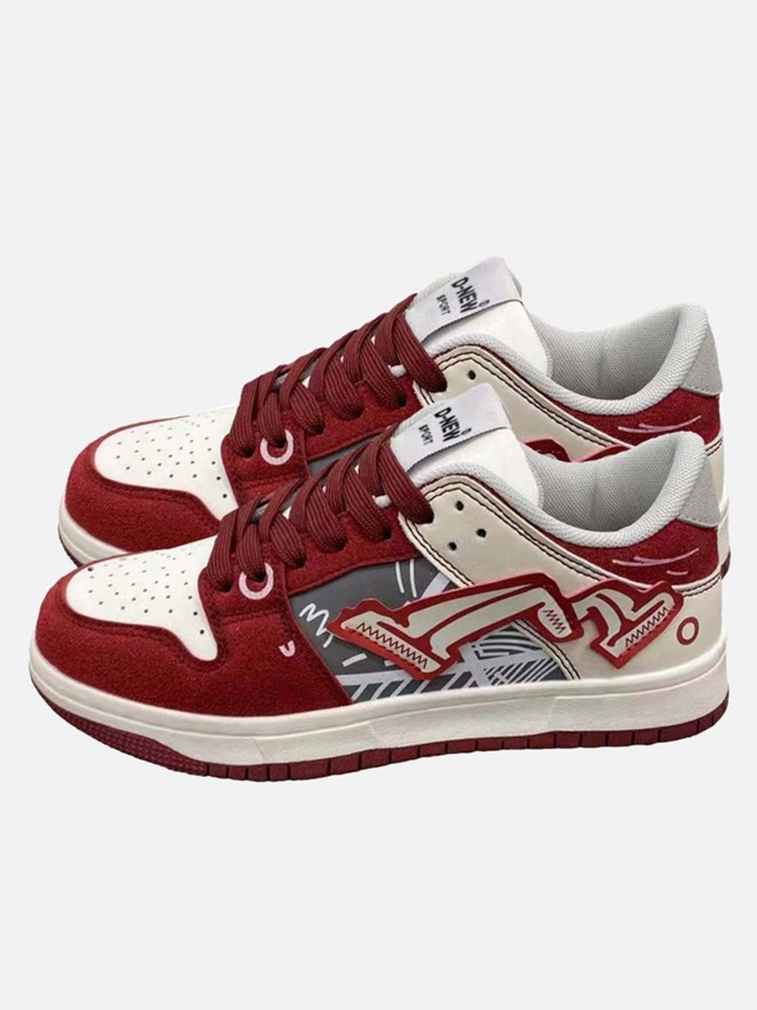 Concert Outfit Hip-Hop Graffiti Board Shoes For Couples