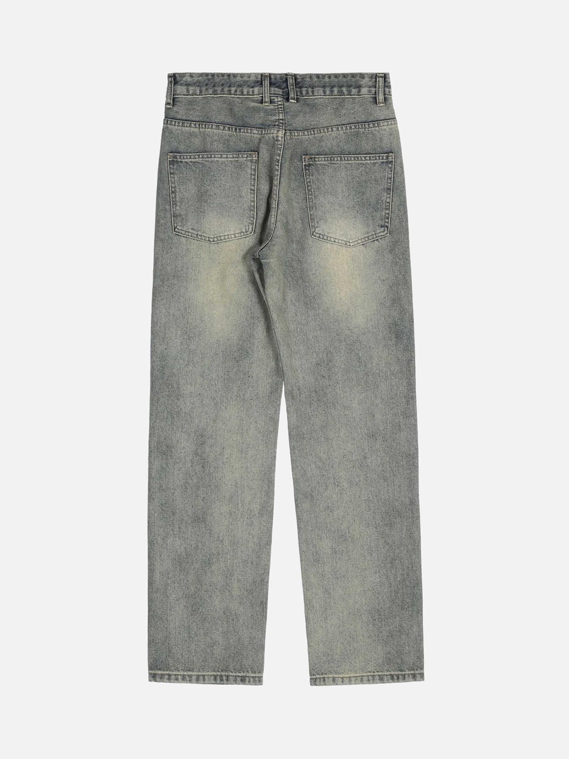 Concert Outfit Hip Hop Retro Patch Denim Jeans