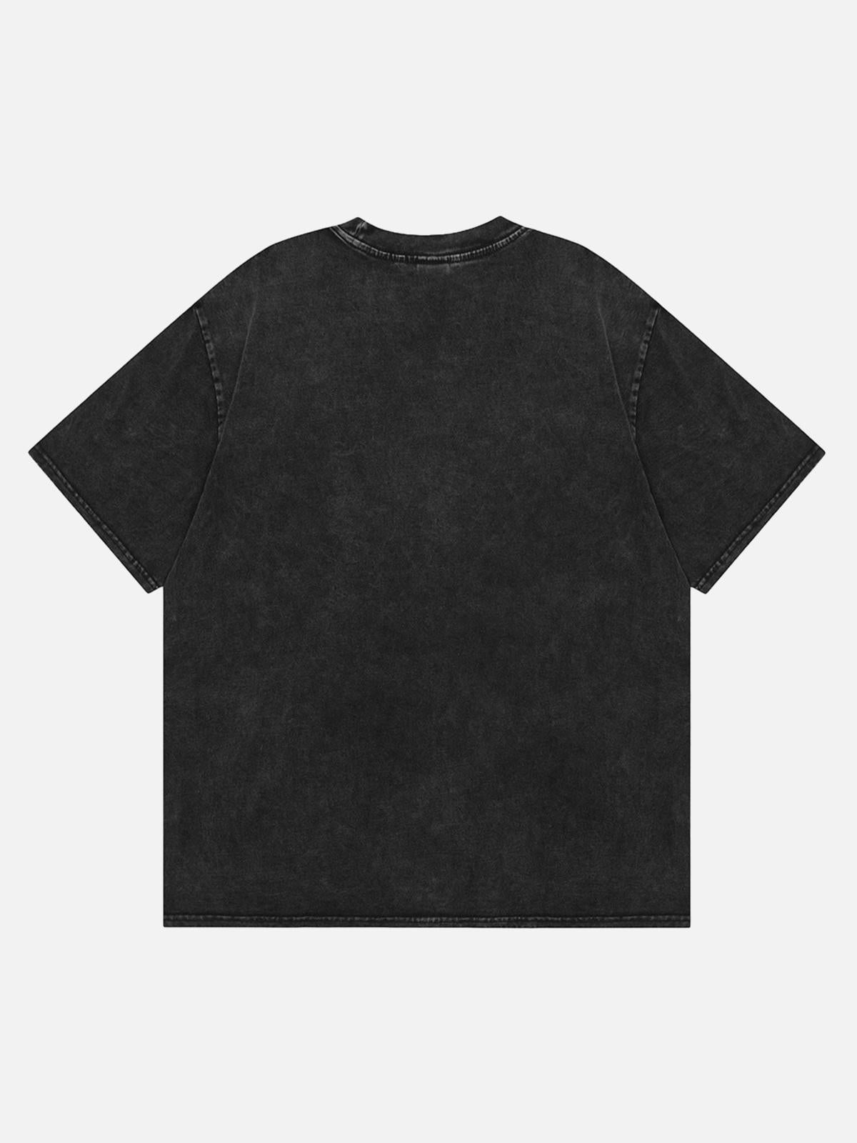 Concert Outfit Hip Hop Skull Print T-Shirt