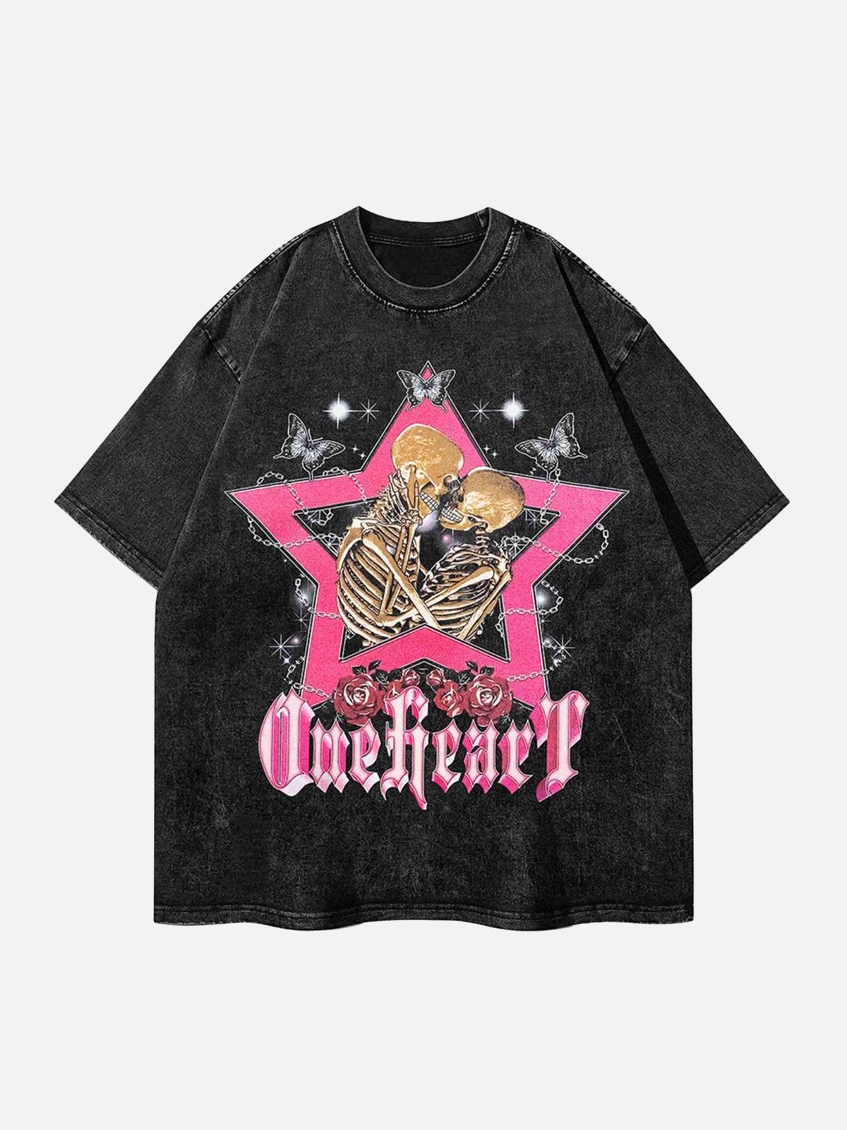 Concert Outfit Hip Hop Skull T-Shirt