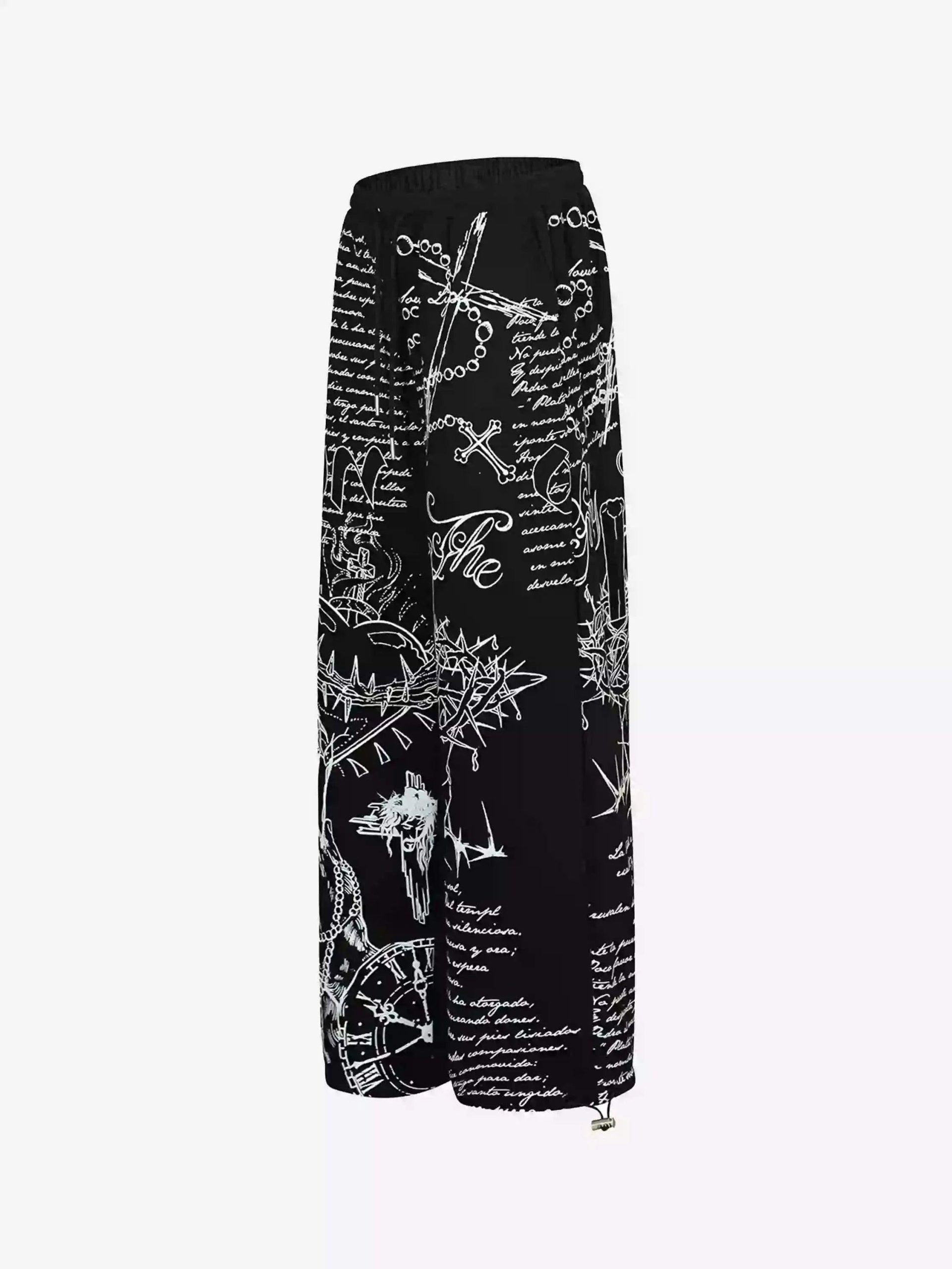 Concert Outfit Hip-Hop Street Print Casual Pants