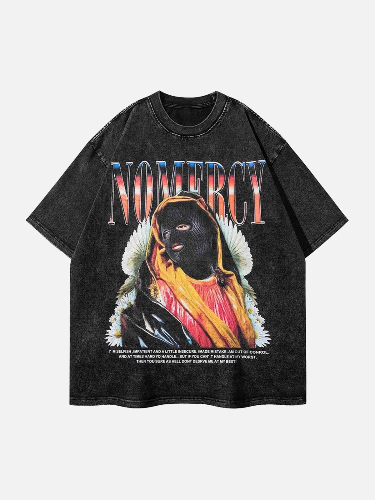 Concert Outfit Hip Hop Washed Vintage Do-Over T-Shirt